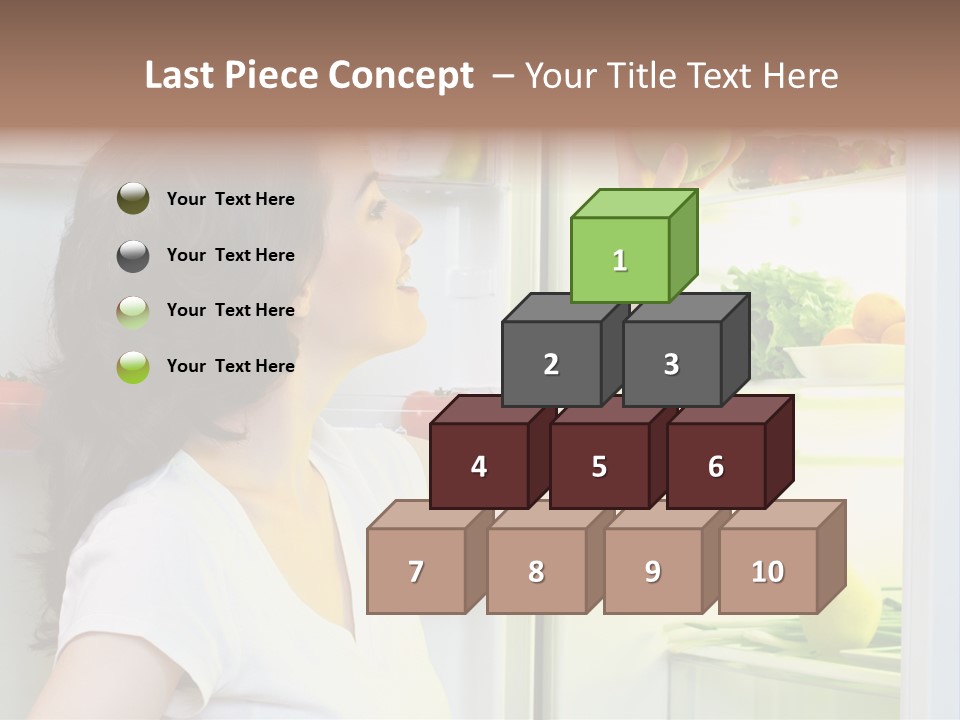 Pretty Dieting Girl PowerPoint Template