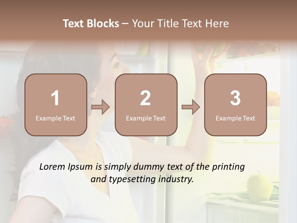 Pretty Dieting Girl PowerPoint Template