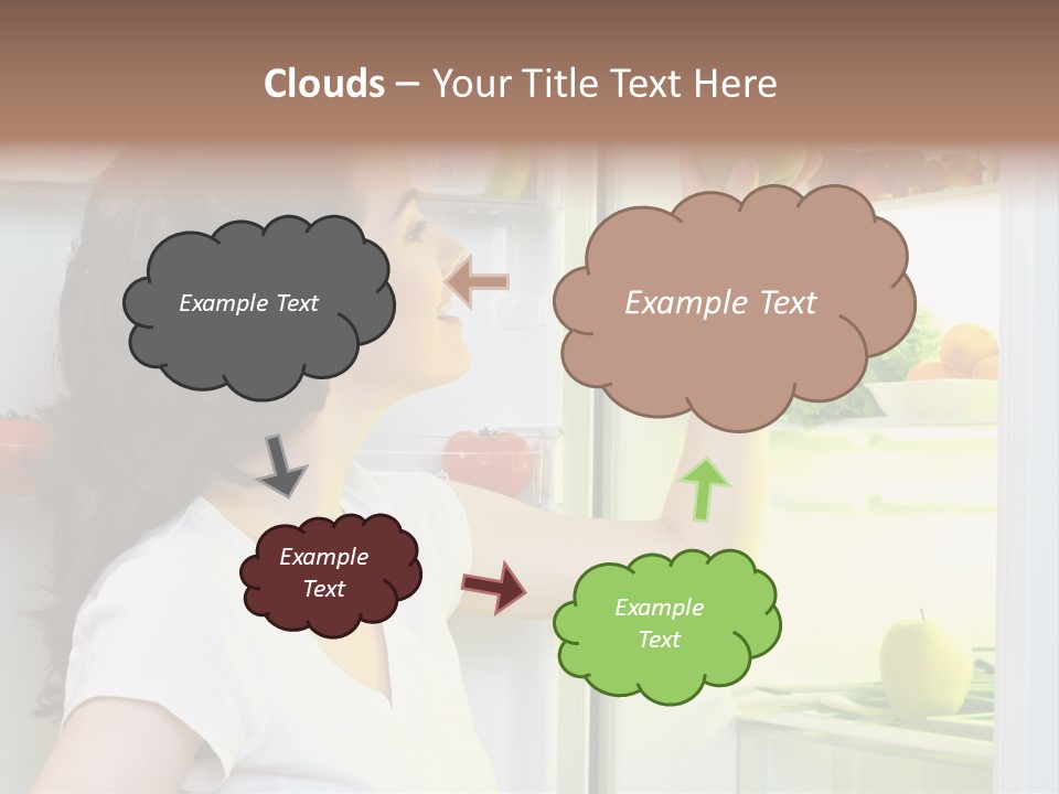 Pretty Dieting Girl PowerPoint Template