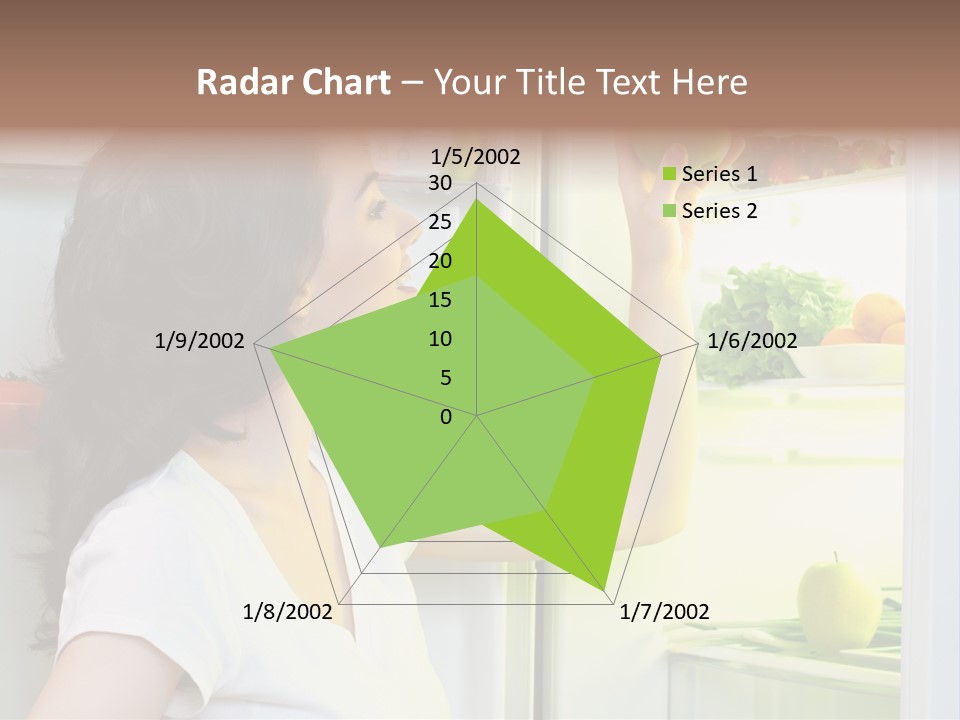 Pretty Dieting Girl PowerPoint Template