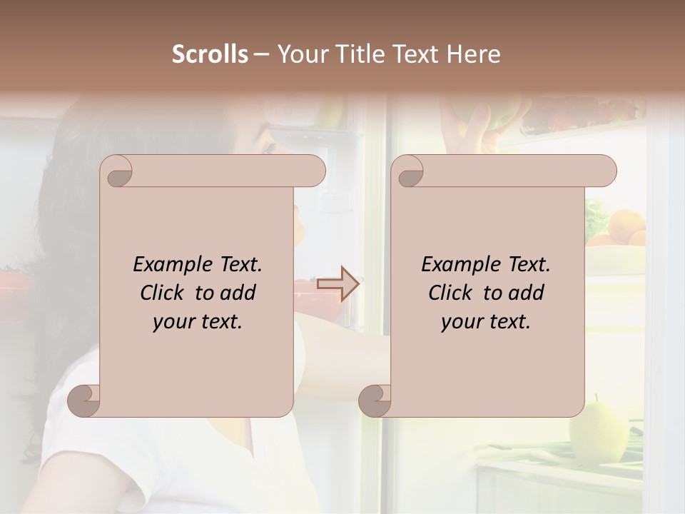Pretty Dieting Girl PowerPoint Template