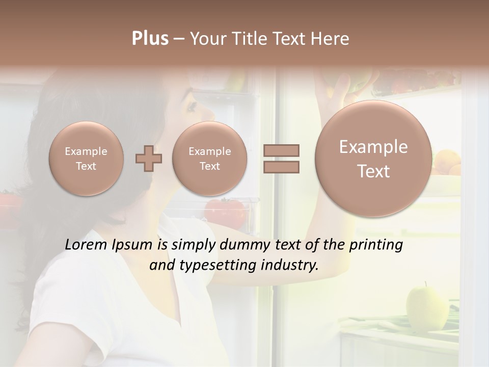 Pretty Dieting Girl PowerPoint Template