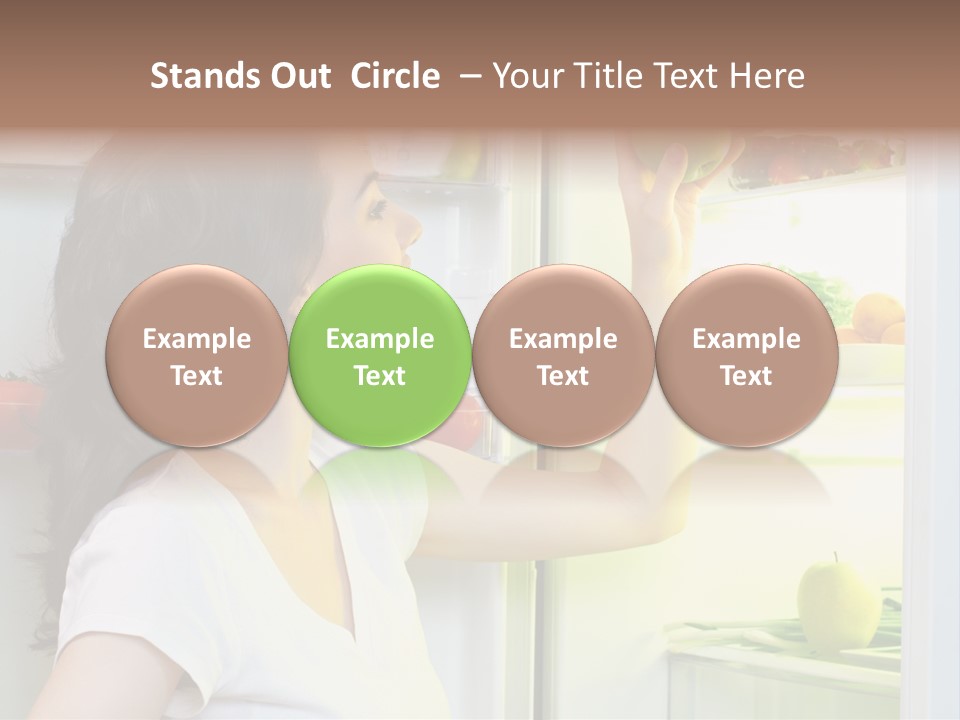 Pretty Dieting Girl PowerPoint Template