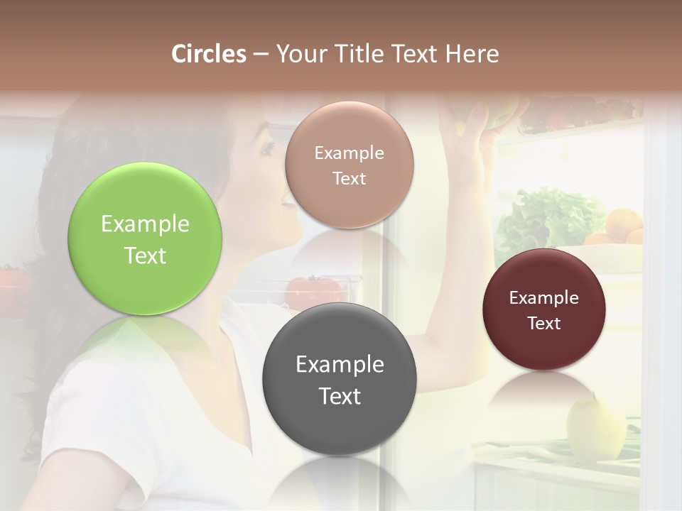 Pretty Dieting Girl PowerPoint Template