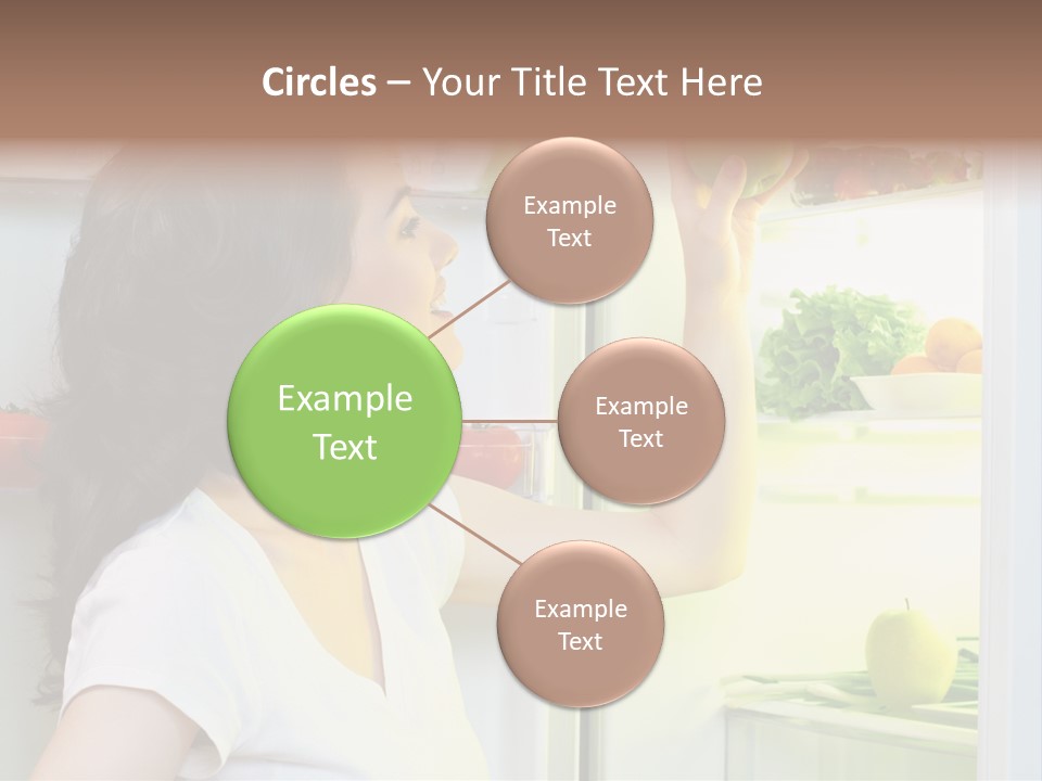 Pretty Dieting Girl PowerPoint Template