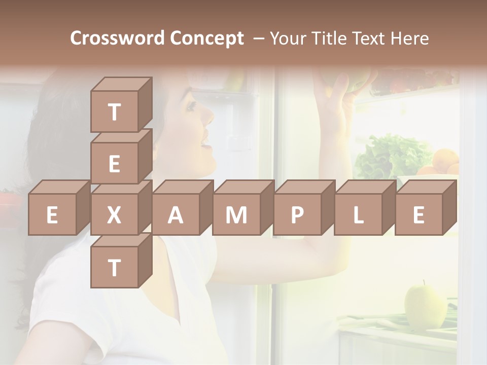 Pretty Dieting Girl PowerPoint Template