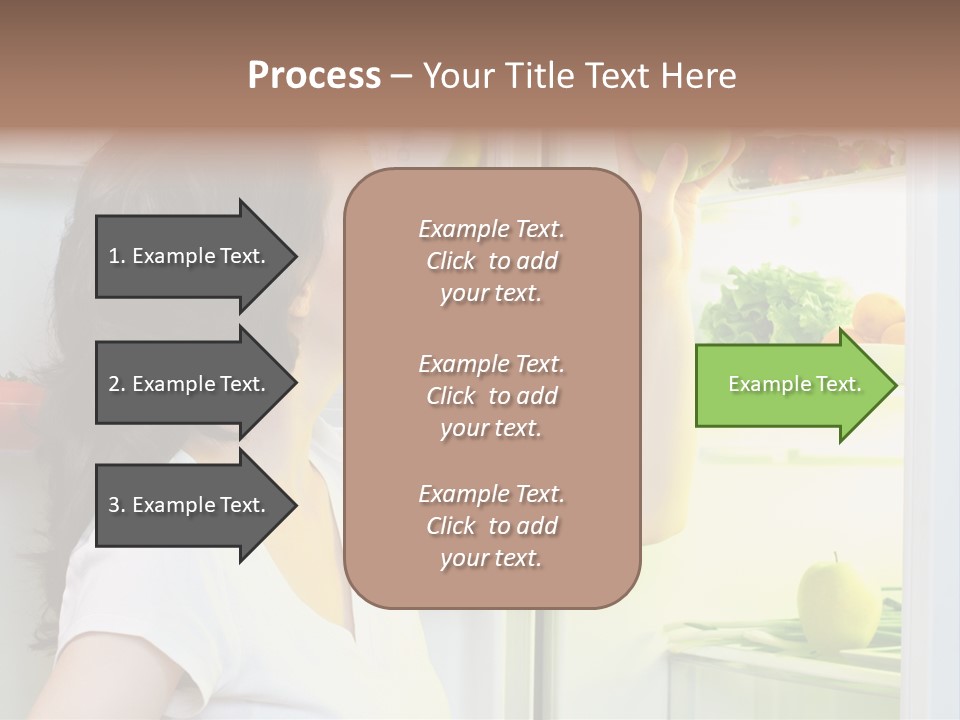 Pretty Dieting Girl PowerPoint Template