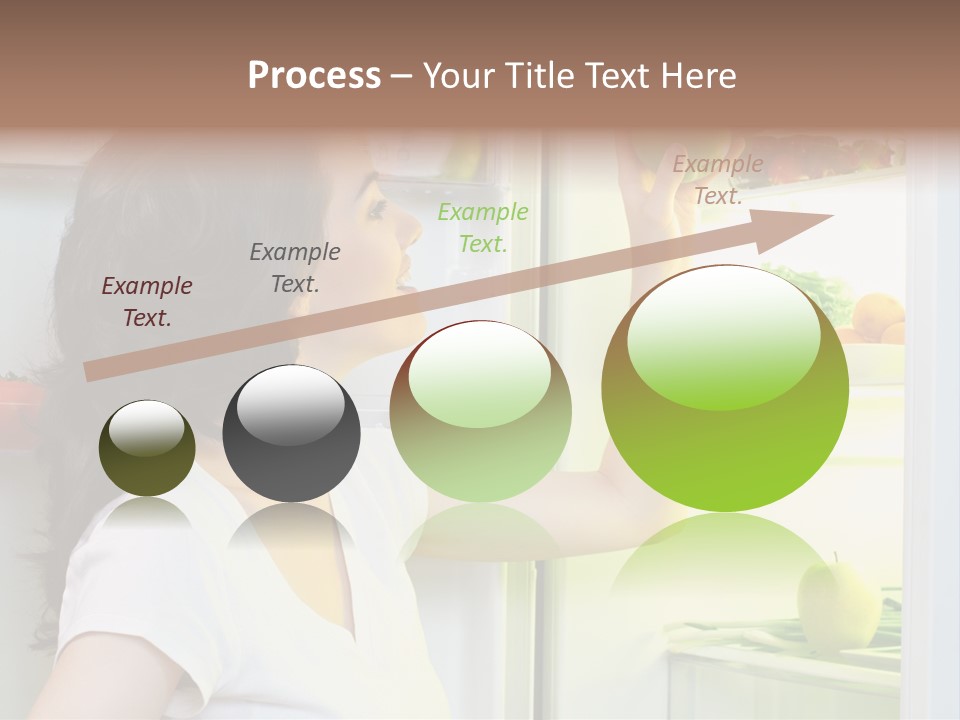 Pretty Dieting Girl PowerPoint Template