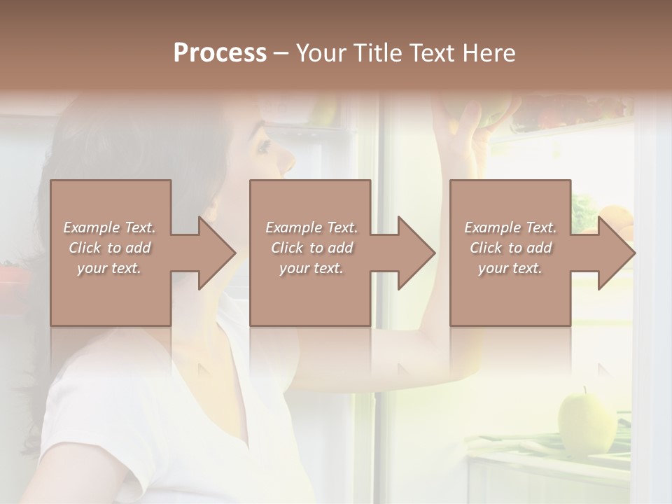 Pretty Dieting Girl PowerPoint Template