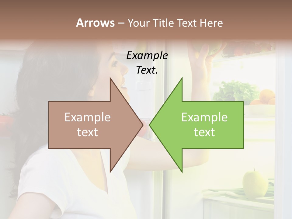 Pretty Dieting Girl PowerPoint Template