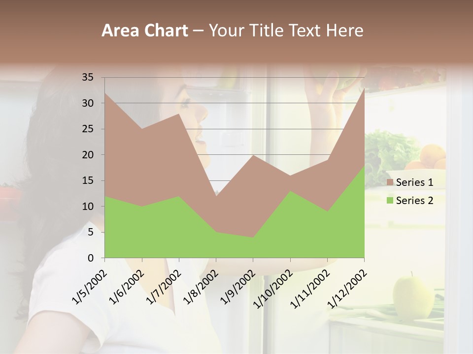 Pretty Dieting Girl PowerPoint Template