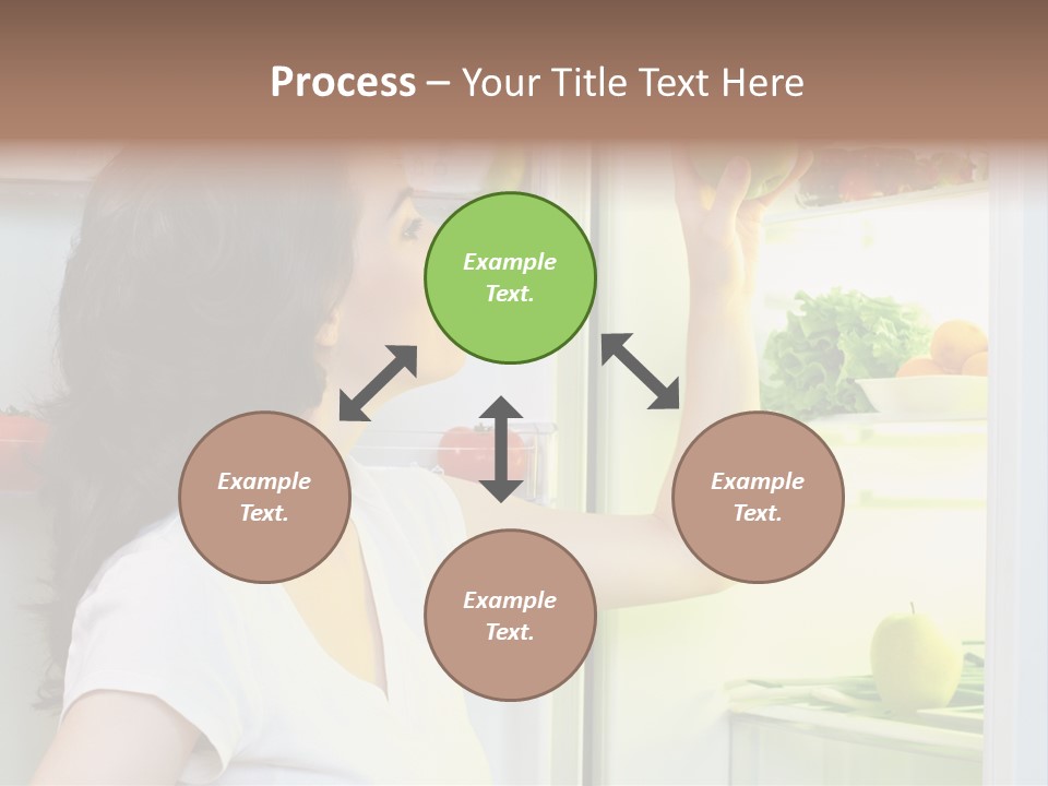 Pretty Dieting Girl PowerPoint Template