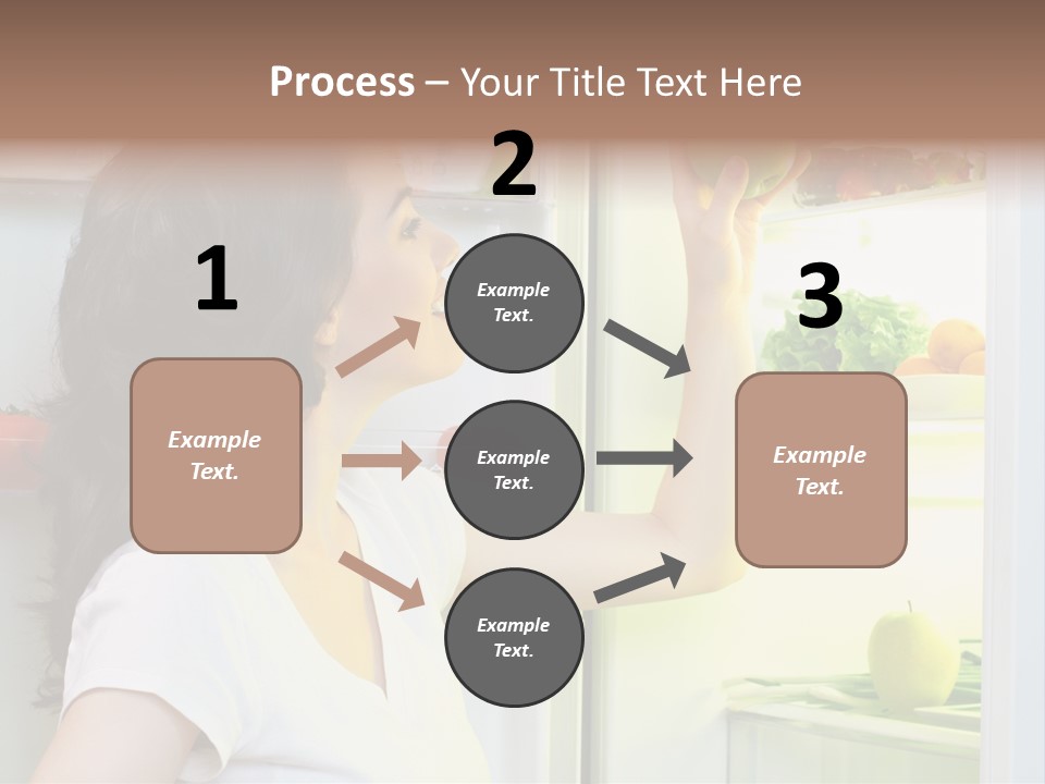 Pretty Dieting Girl PowerPoint Template