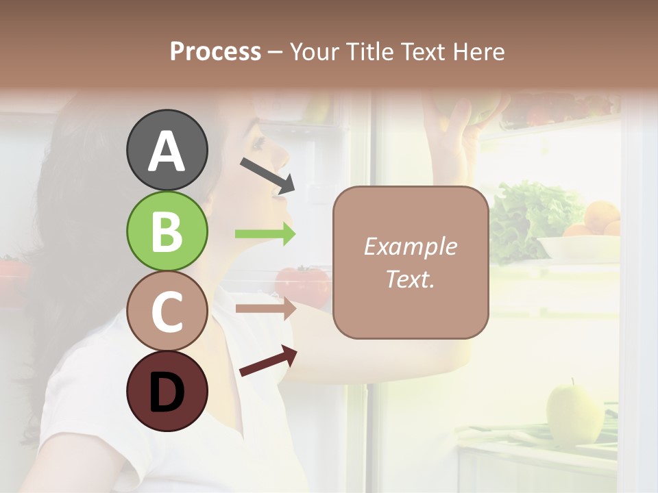 Pretty Dieting Girl PowerPoint Template