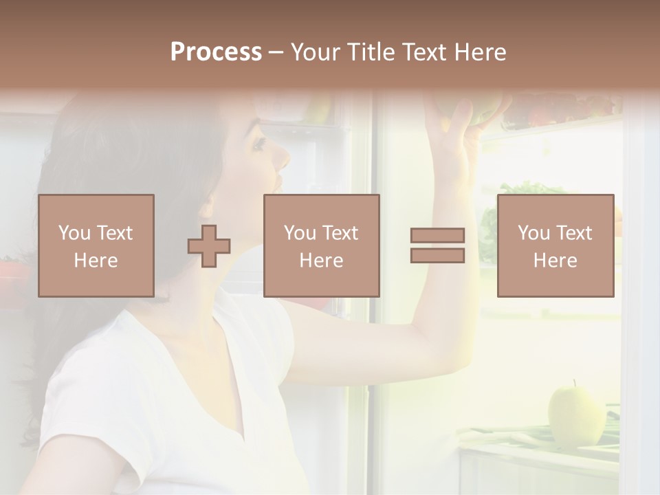 Pretty Dieting Girl PowerPoint Template