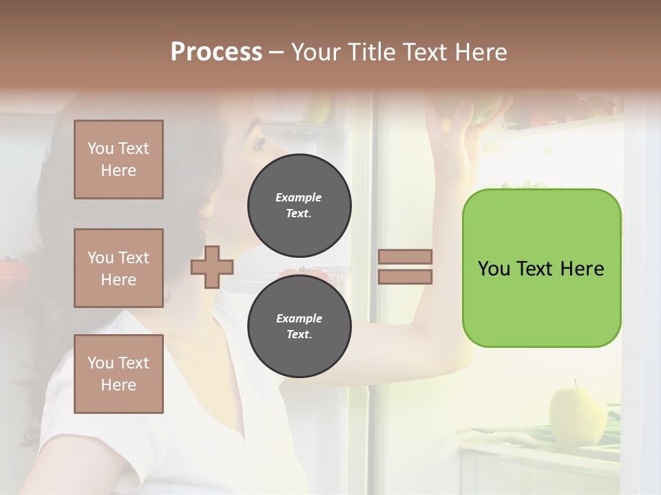 Pretty Dieting Girl PowerPoint Template