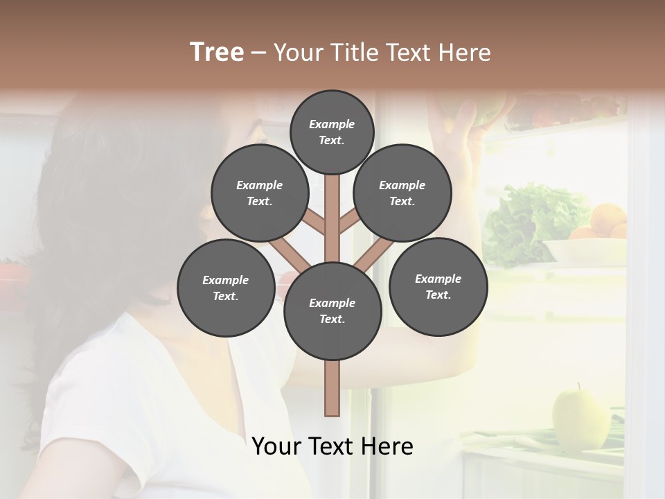 Pretty Dieting Girl PowerPoint Template