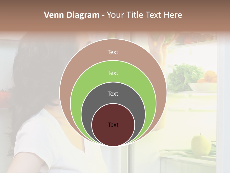 Pretty Dieting Girl PowerPoint Template