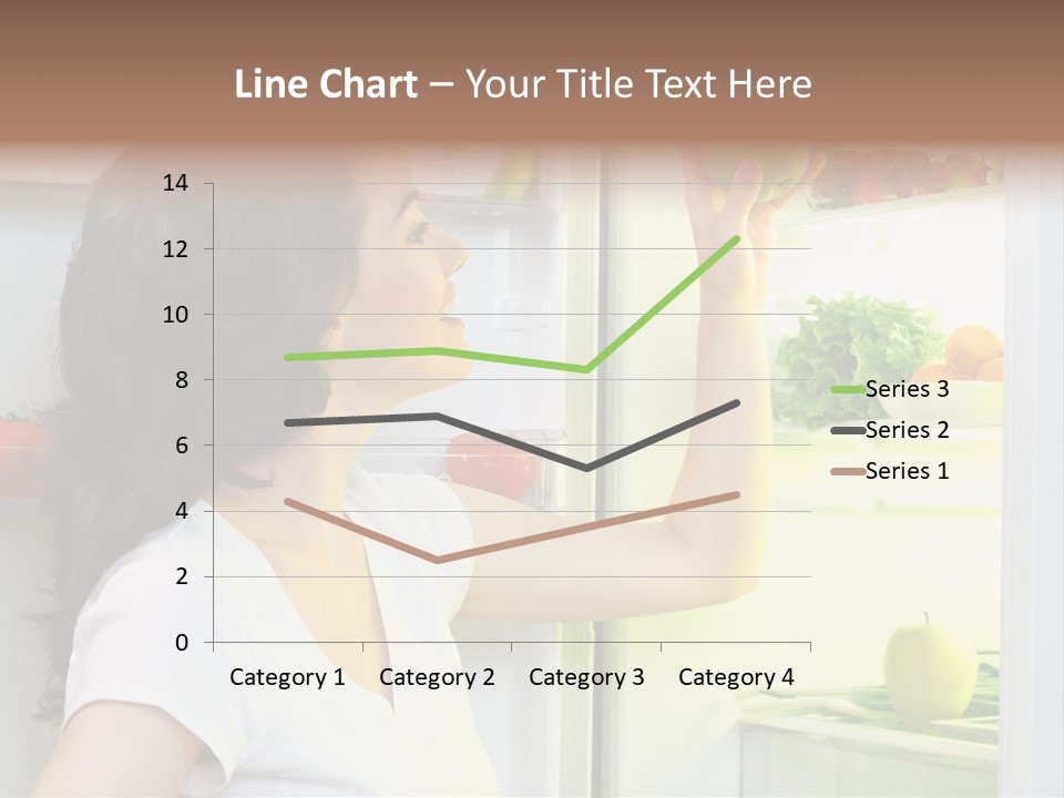 Pretty Dieting Girl PowerPoint Template