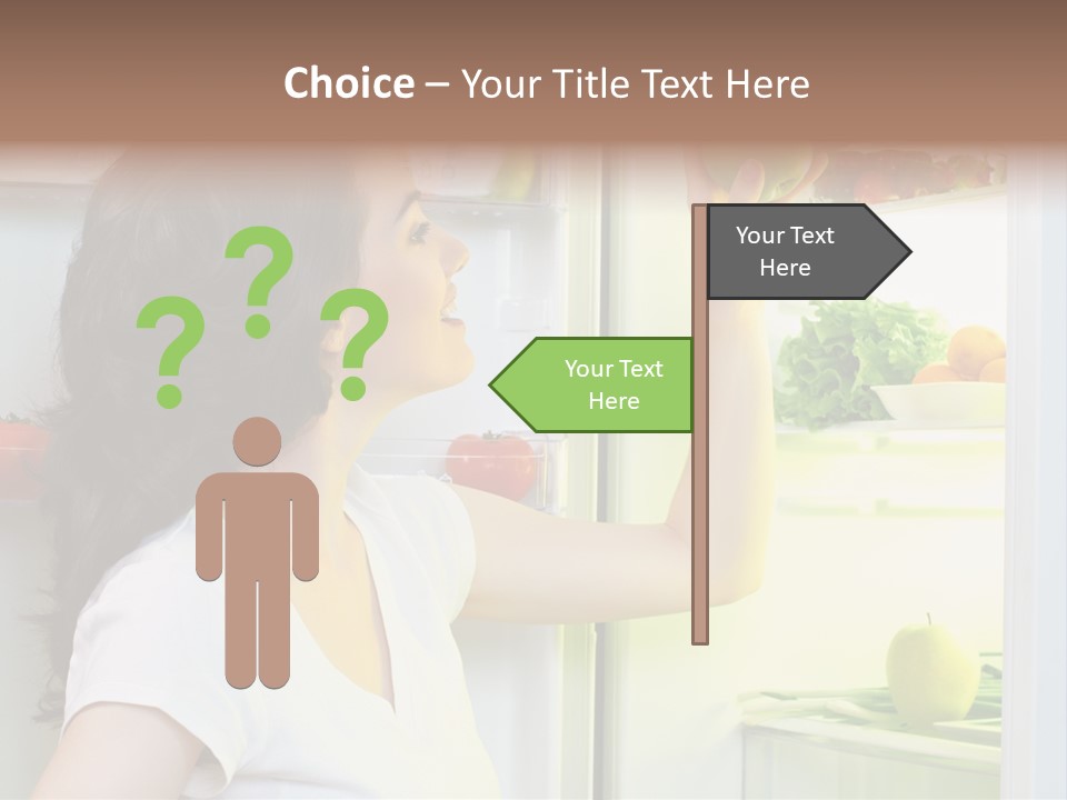 Pretty Dieting Girl PowerPoint Template