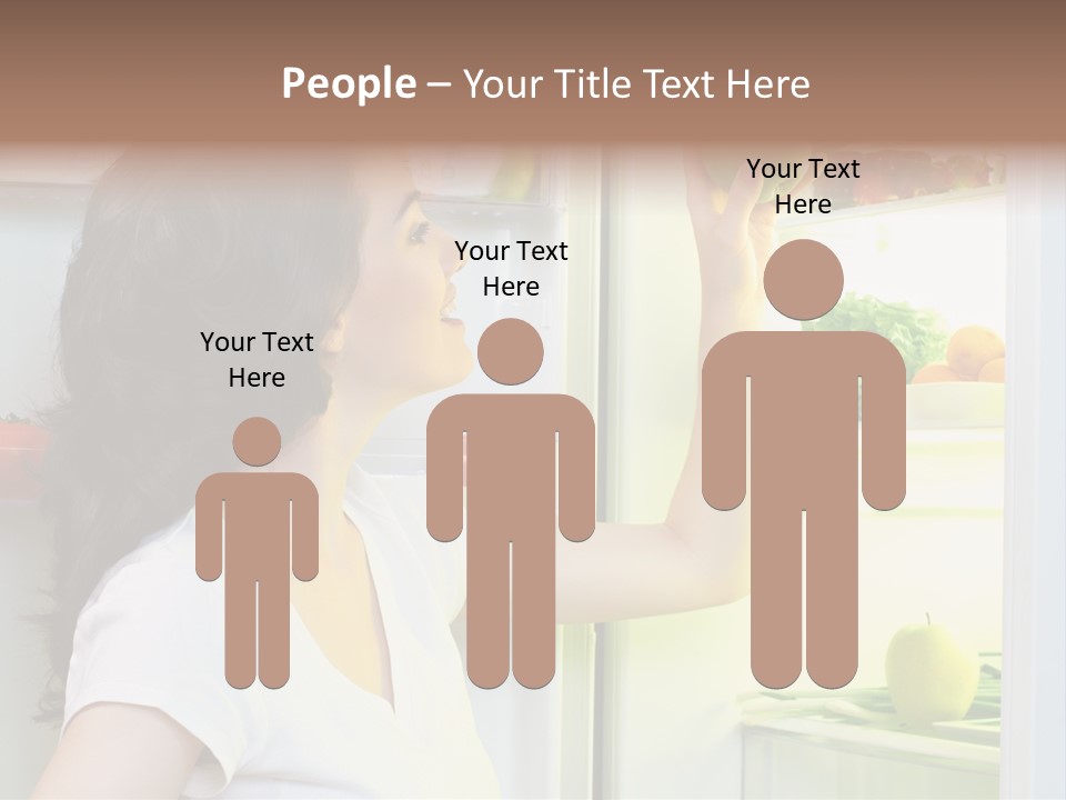 Pretty Dieting Girl PowerPoint Template