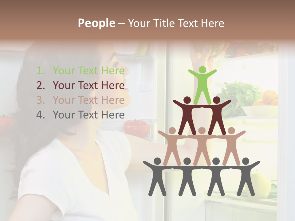 Pretty Dieting Girl PowerPoint Template