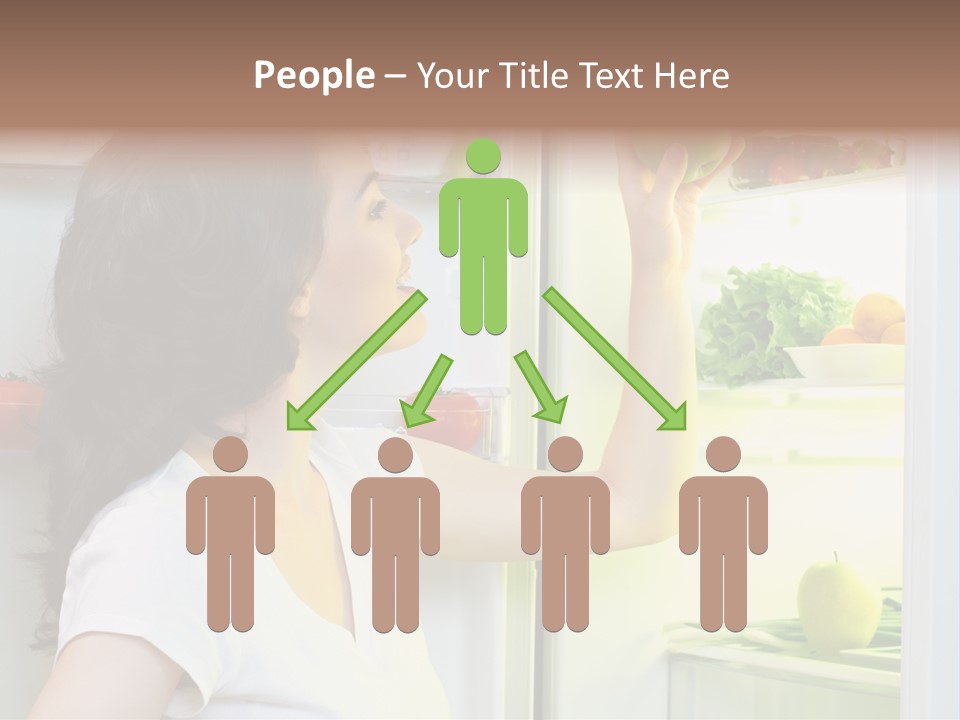 Pretty Dieting Girl PowerPoint Template