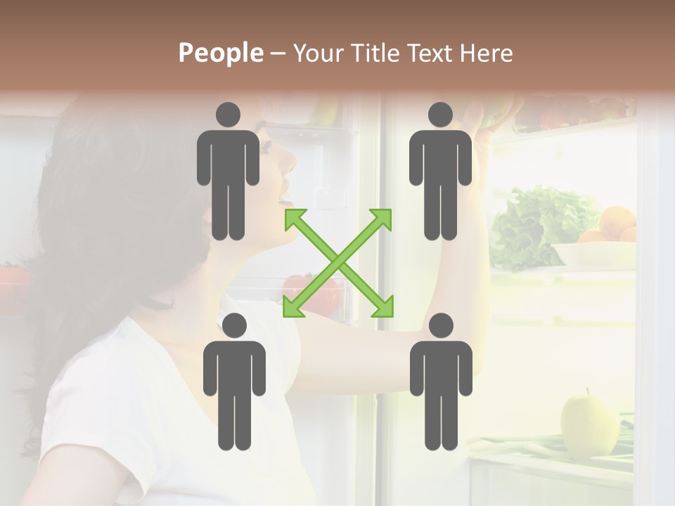 Pretty Dieting Girl PowerPoint Template