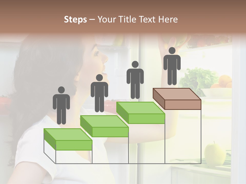 Pretty Dieting Girl PowerPoint Template