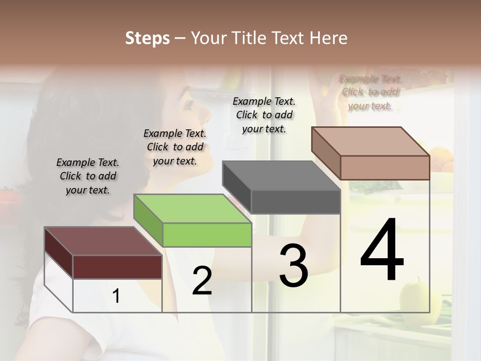 Pretty Dieting Girl PowerPoint Template