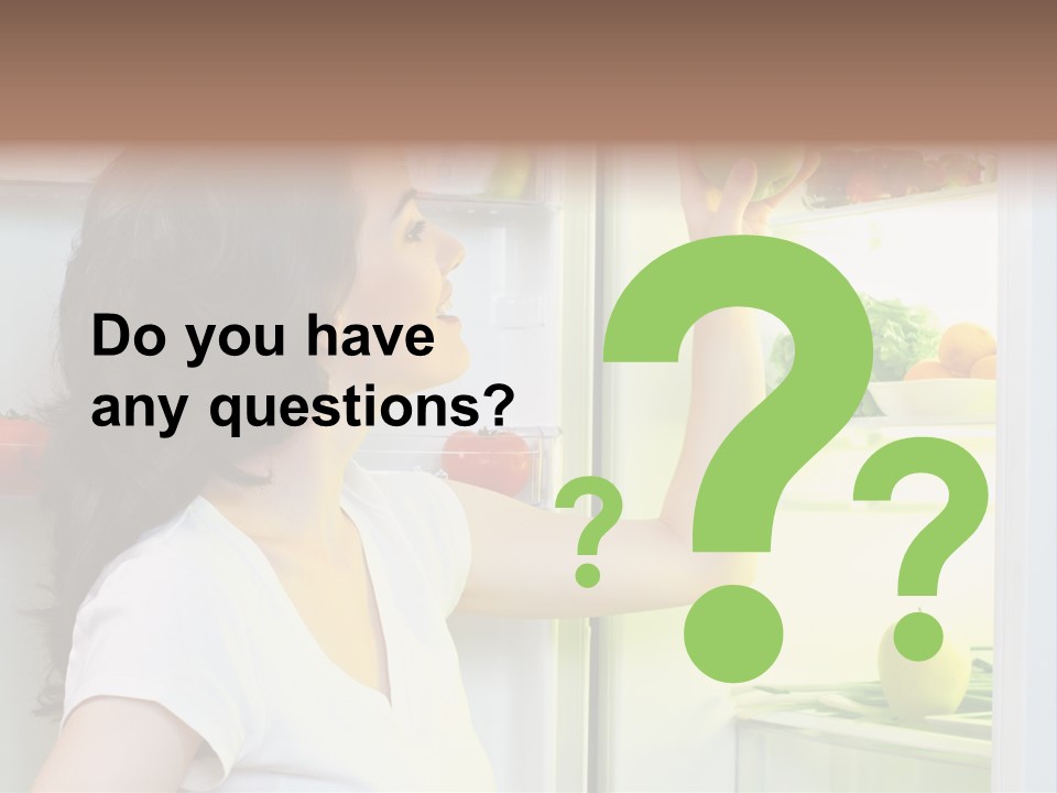 Pretty Dieting Girl PowerPoint Template