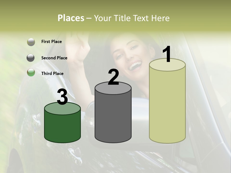 Driver Summer Girl PowerPoint Template