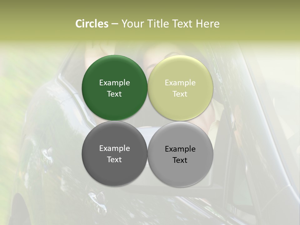 Driver Summer Girl PowerPoint Template