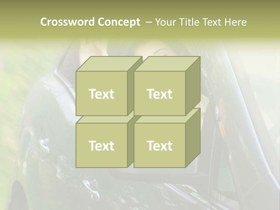 Driver Summer Girl PowerPoint Template