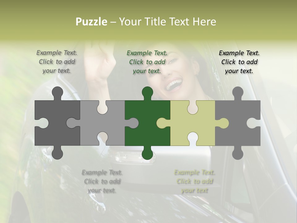 Driver Summer Girl PowerPoint Template