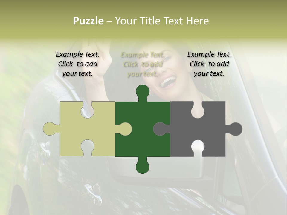 Driver Summer Girl PowerPoint Template