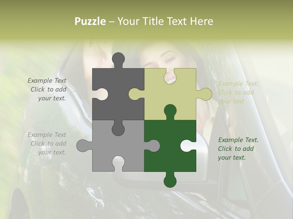 Driver Summer Girl PowerPoint Template