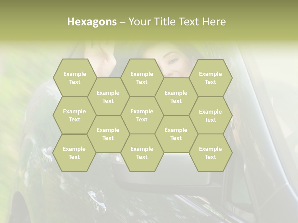 Driver Summer Girl PowerPoint Template