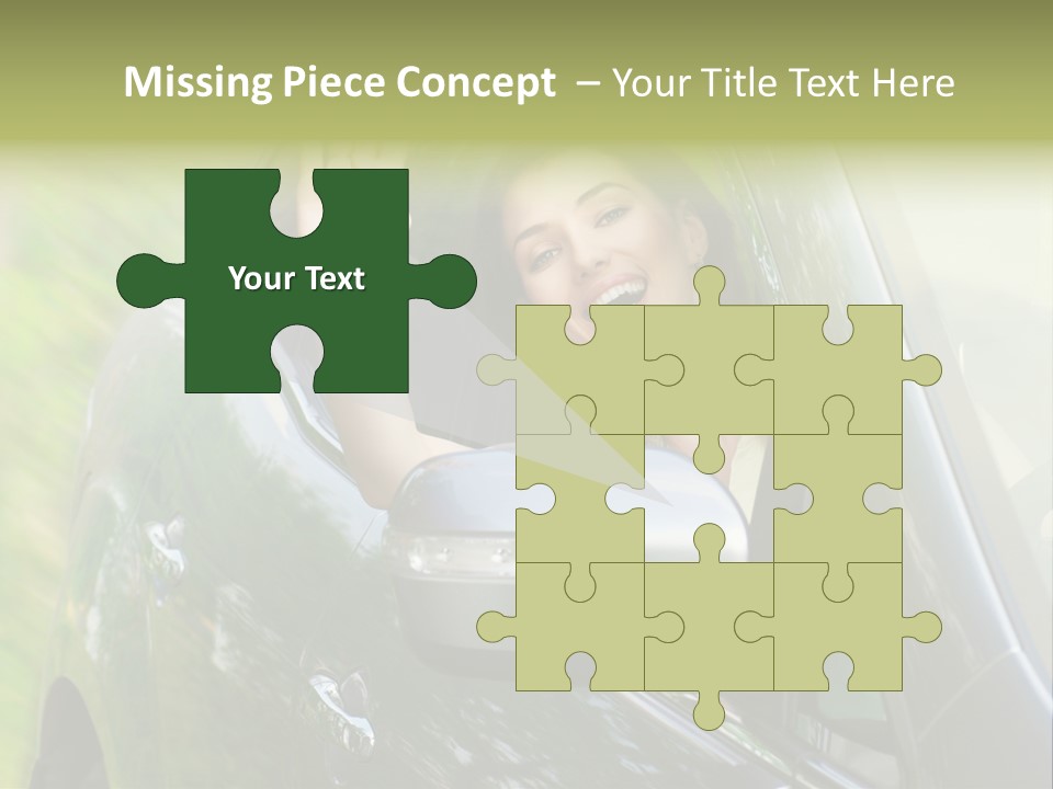 Driver Summer Girl PowerPoint Template