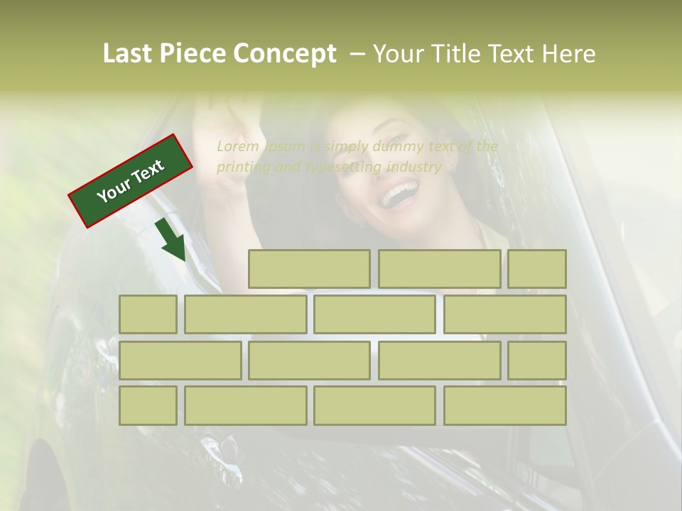 Driver Summer Girl PowerPoint Template
