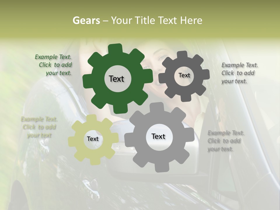 Driver Summer Girl PowerPoint Template