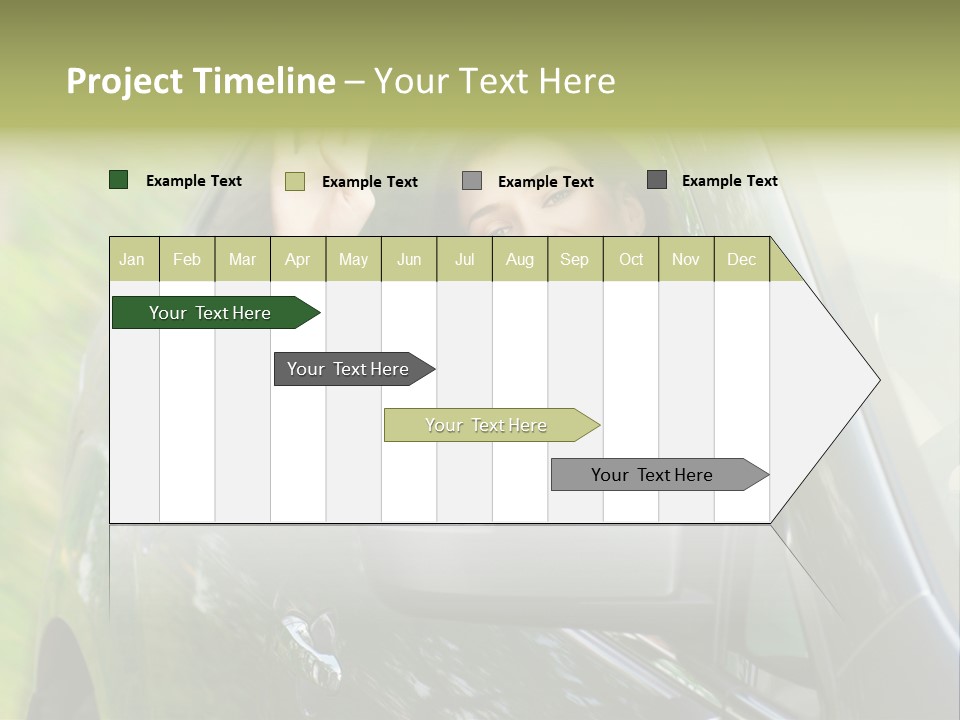 Driver Summer Girl PowerPoint Template