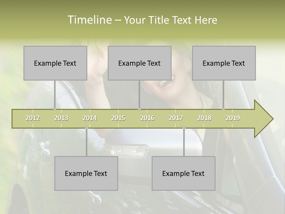 Driver Summer Girl PowerPoint Template