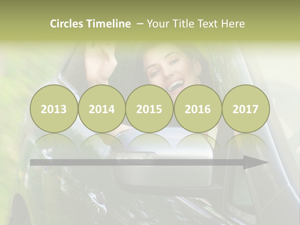 Driver Summer Girl PowerPoint Template