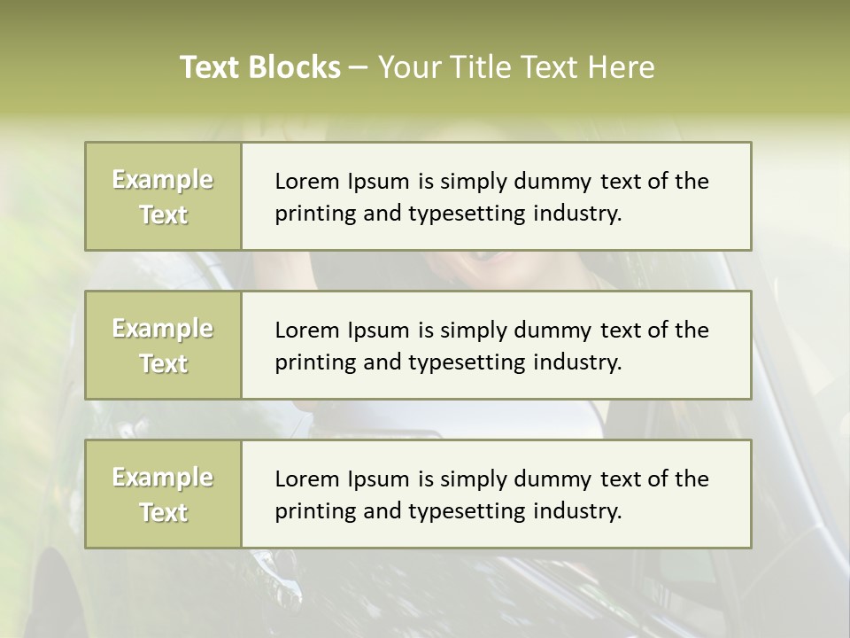 Driver Summer Girl PowerPoint Template