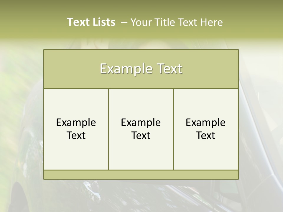 Driver Summer Girl PowerPoint Template