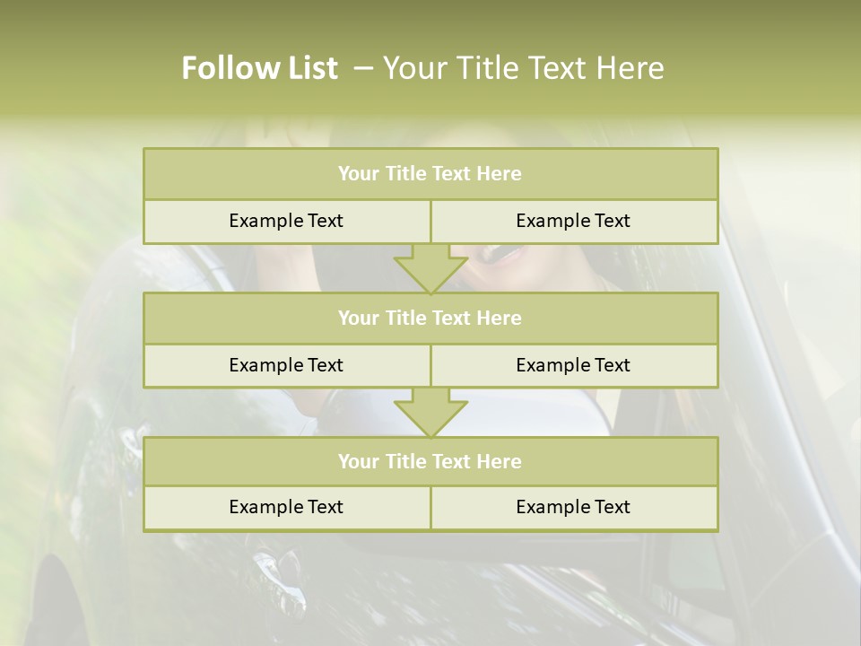 Driver Summer Girl PowerPoint Template