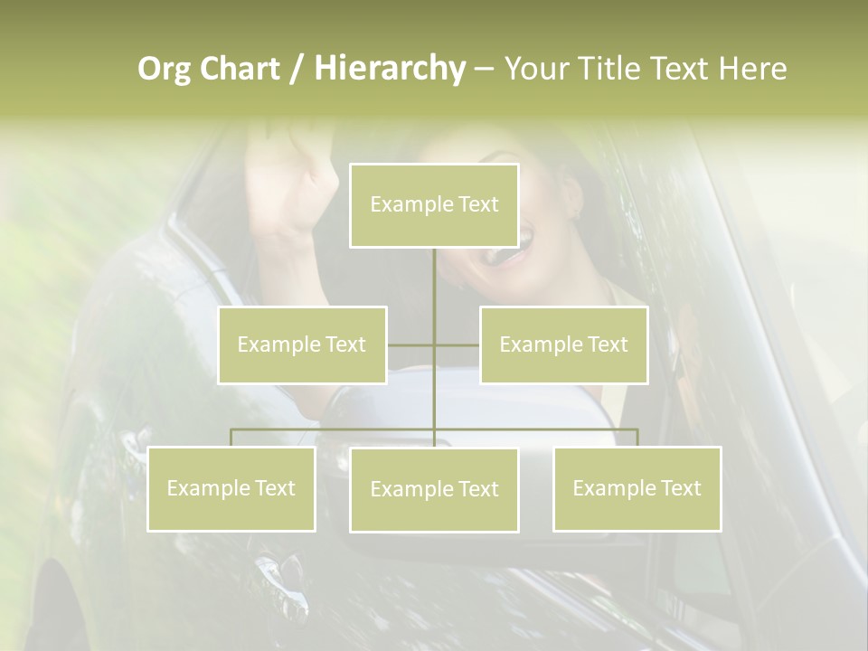 Driver Summer Girl PowerPoint Template