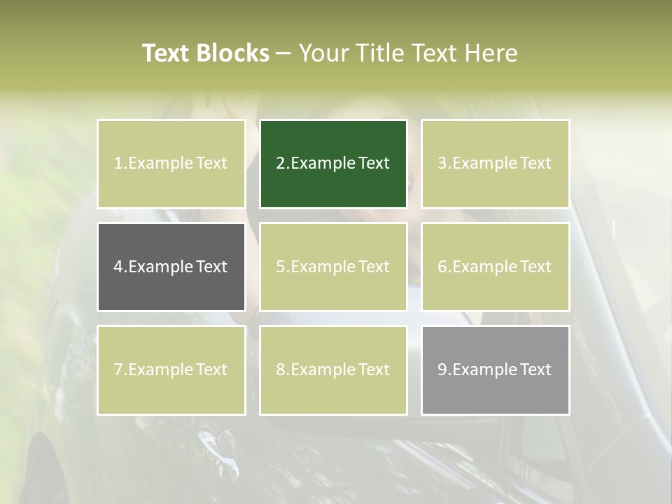 Driver Summer Girl PowerPoint Template