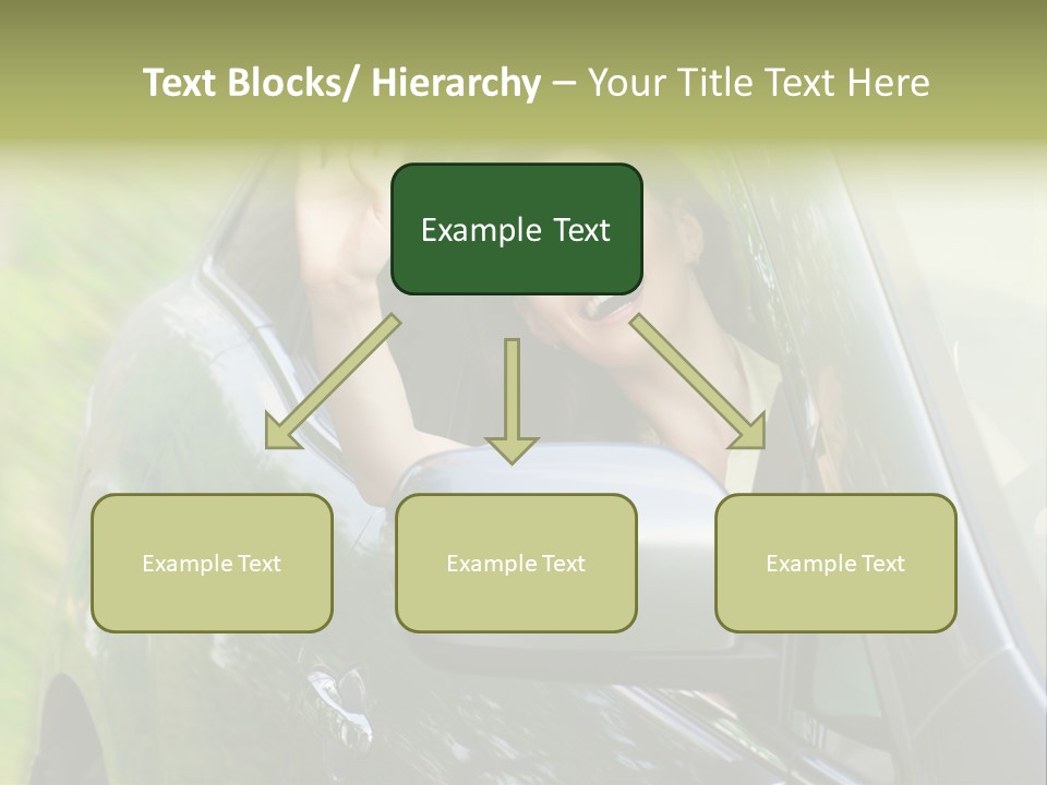 Driver Summer Girl PowerPoint Template